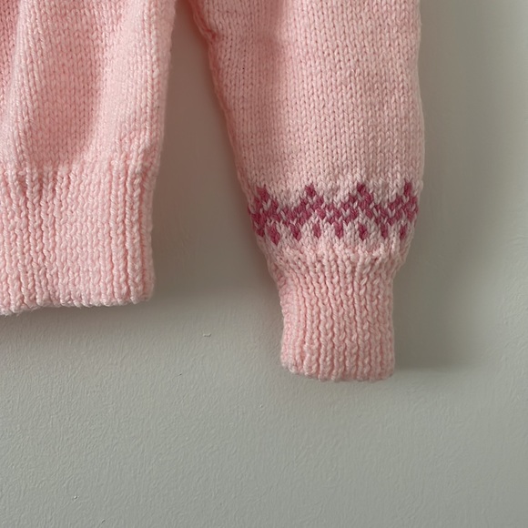 Hand knit fair isle sweater - Picture 3 of 3